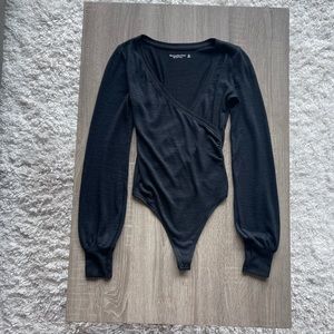 Abercrombie Soft A&F Cozy Longsleeve Bodysuit